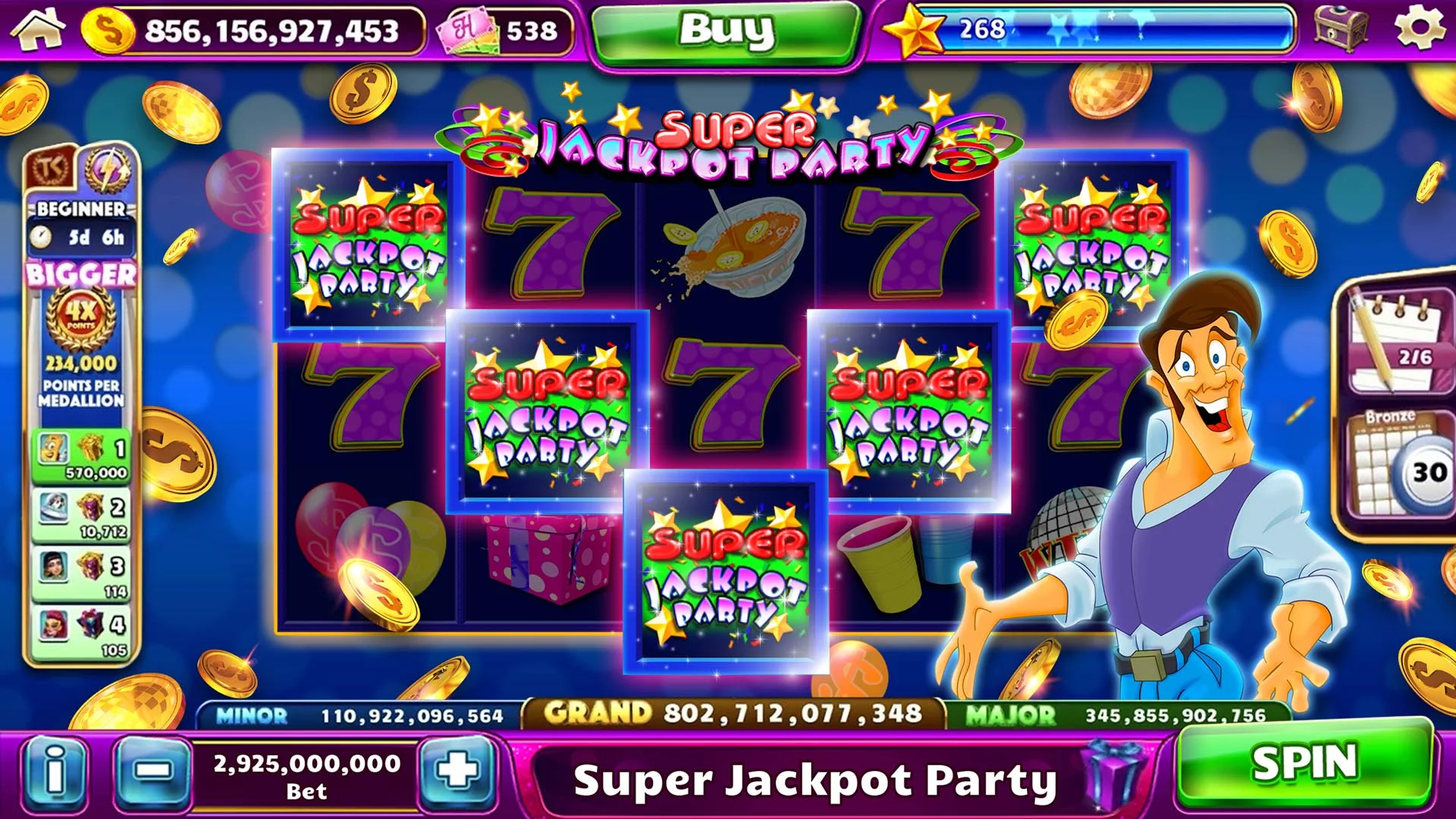 Giao diện game slots trên ứng dụng pog79